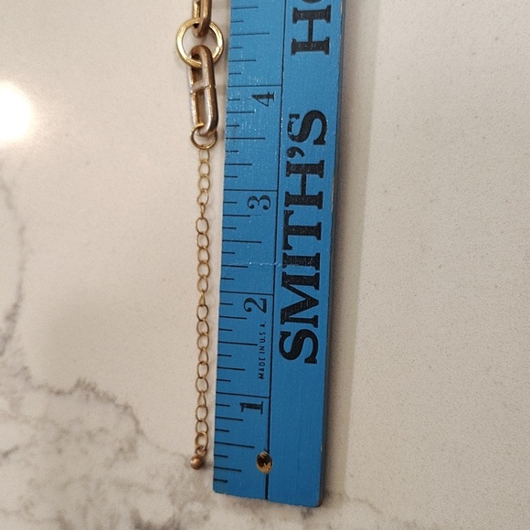 Link Necklace Gold Plated Chain 17" With Extender - Picture 7 of 7